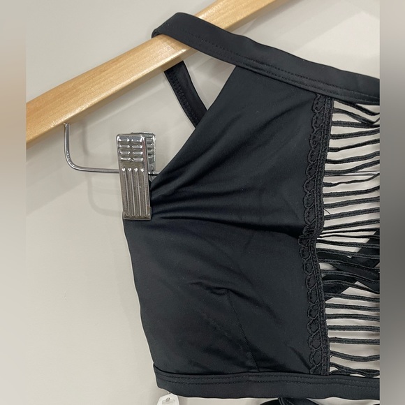 Adore Me NWT black halter cages bikini top XS - Picture 3 of 8